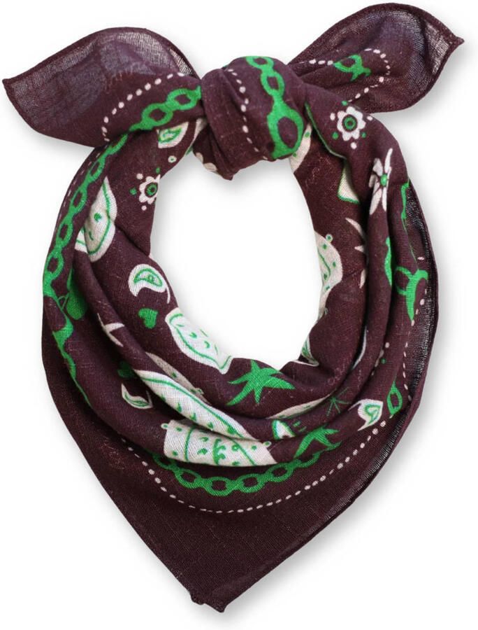 Bonnie Studios bandana donkerbruin