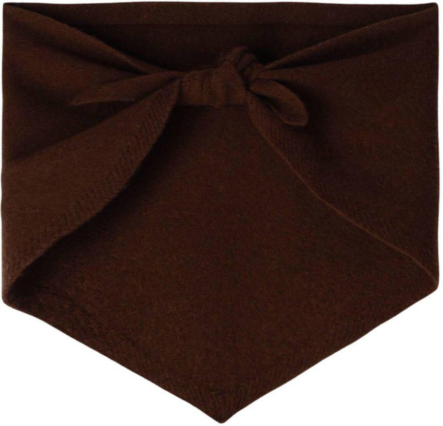 Bonnie Studios triangle scarf donkerbruin