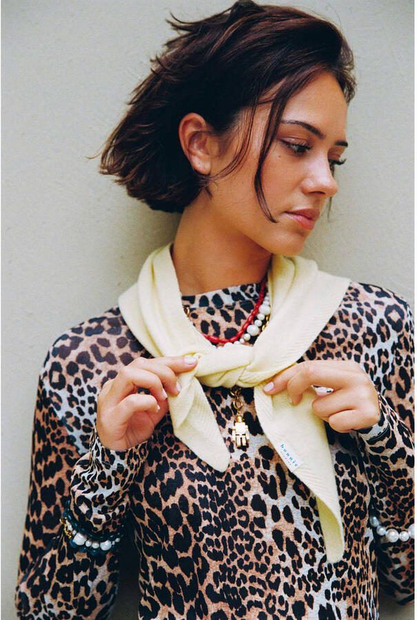 Bonnie Studios triangle scarf donkergrijs - Foto 2