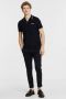BOSS Athleisure polo Paddy Pro met contrastbies dark blue - Thumbnail 1