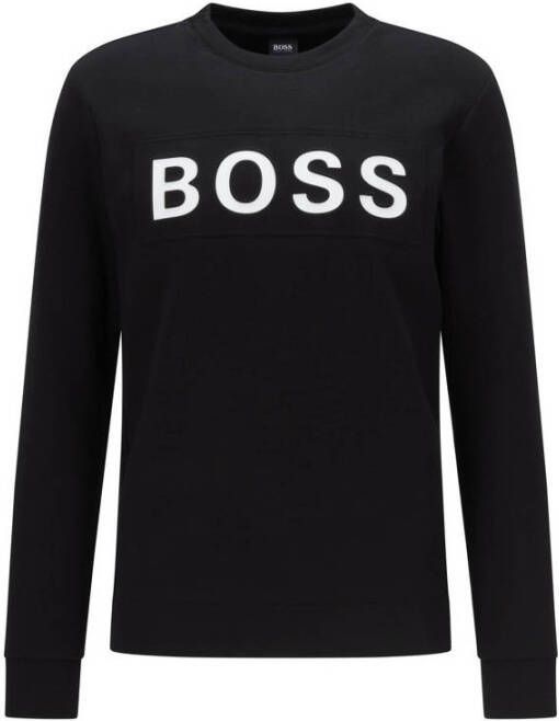 BOSS Athleisure sweater Salbo met logo black