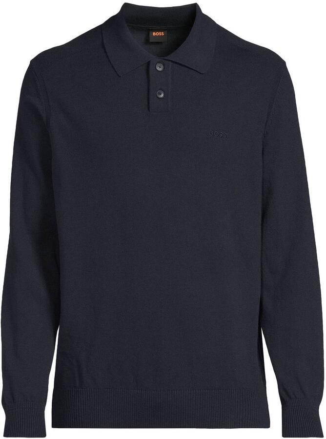BOSS Asac_PL regular fit gebreide trui dark blue - Foto 2