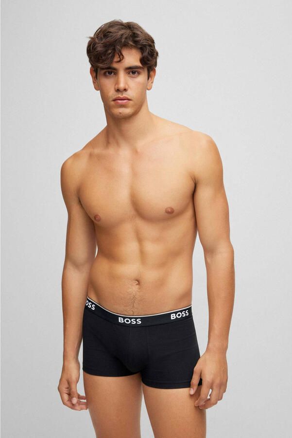 Boss Boxershort met elastische band met logo in een set van 3 stuks