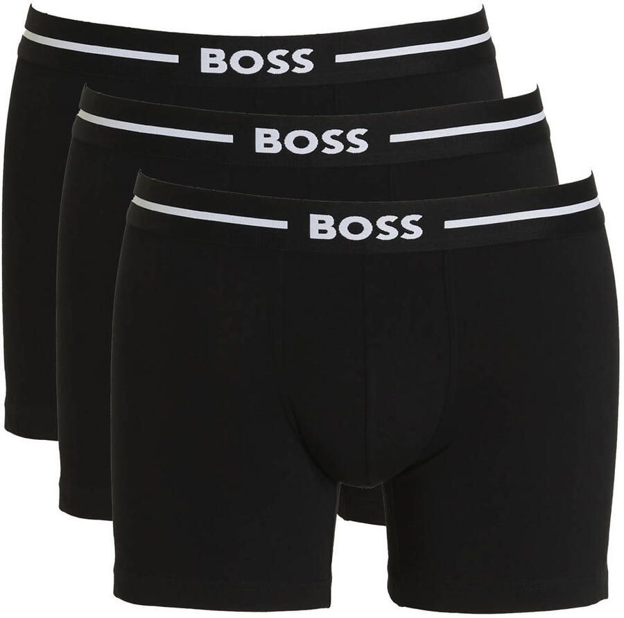 BOSS Boxershort BoxerBr 3P Bold met logo-elastische tailleband (3 stuks)