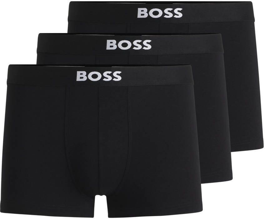 Boss Boxershort met elastische band met logo in een set van 3 stuks model 'ONE'