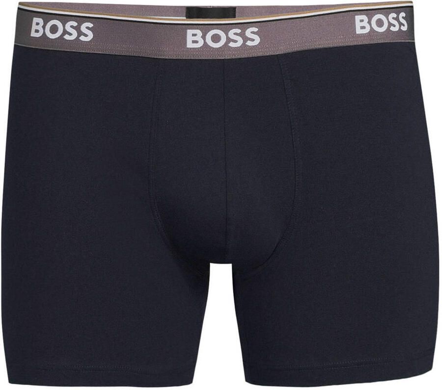 Boss Slim fit boxershorts van katoenmix in set van 3 model 'POWER' - Foto 2
