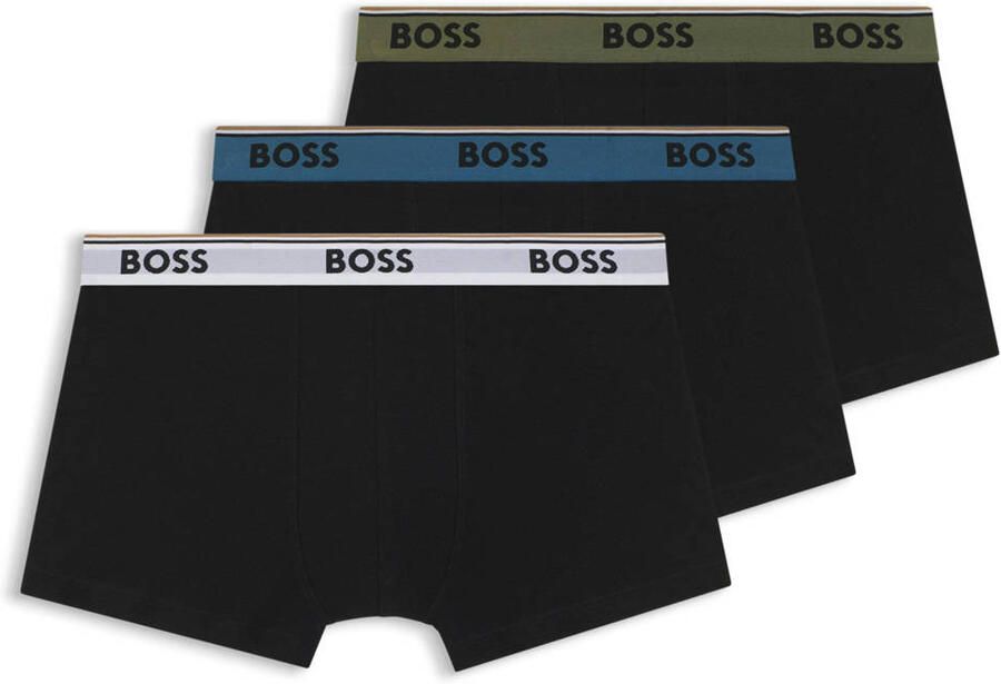 Boss Boxershorts van katoenmix in set van 3 model 'TRUNK 3P POWER'