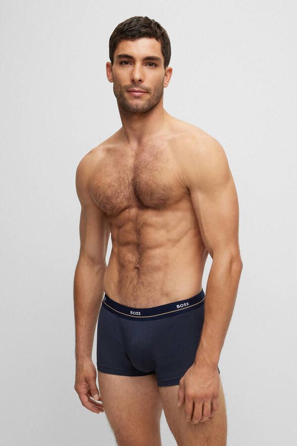 Boss Boxershort met logo in band in een set van 5 stuks