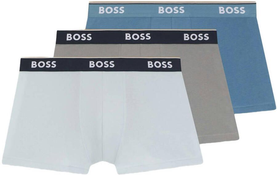 Boss Trunks van katoenmix in een set van 3