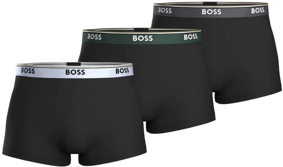Boss Trunks van katoenmix in een set van 3 model 'Power'