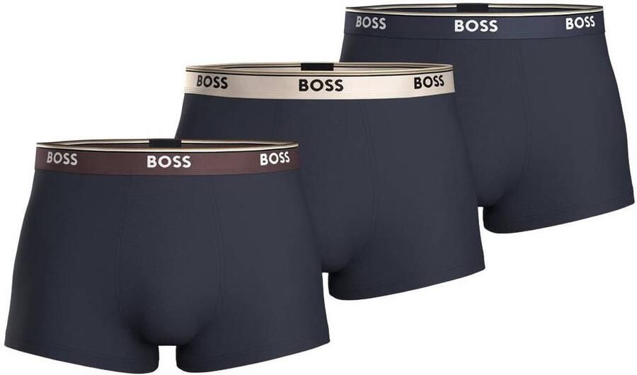 Boss Trunks van katoenmix in een set van 3 model 'Power'