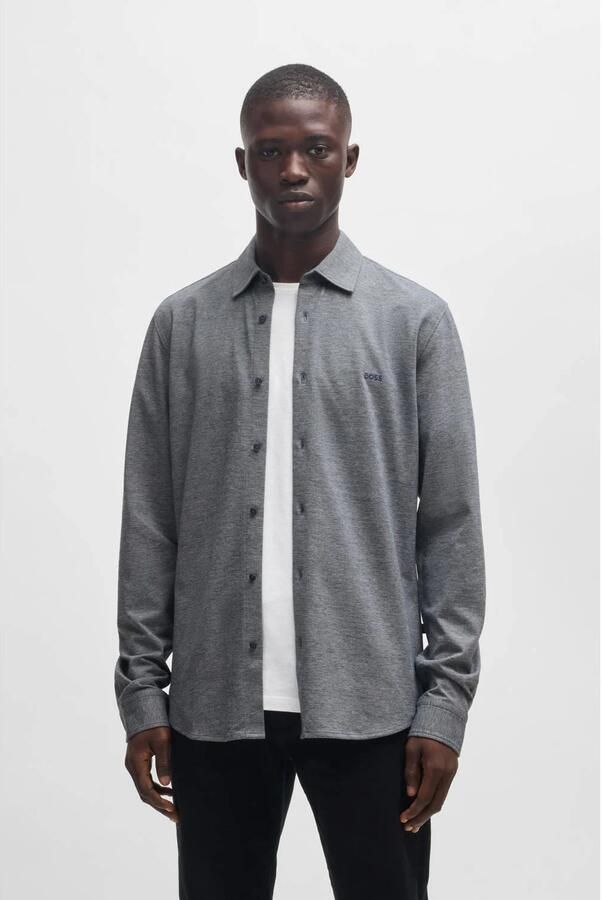 BOSS ORANGE Heren Overhemden Mysoft Grijs - Foto 7