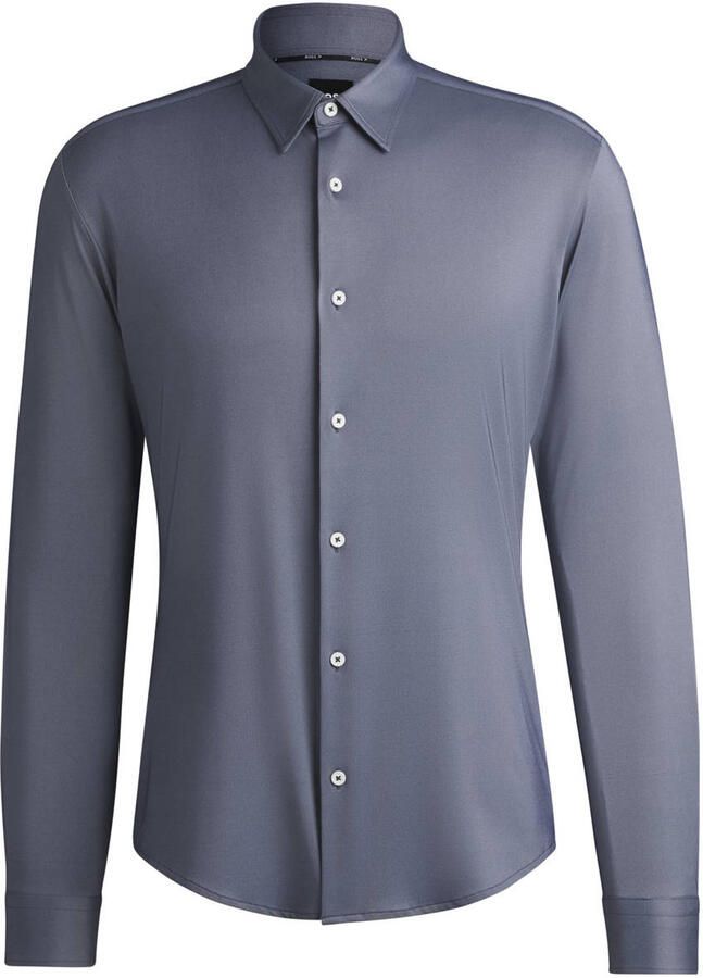Boss Slim fit zakelijk overhemd met structuur model 'P-ROAN'