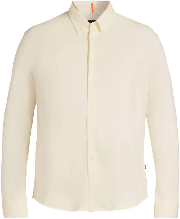 Boss Orange Overhemd met lange mouwen Myjersey met logoborduursel - Foto 6
