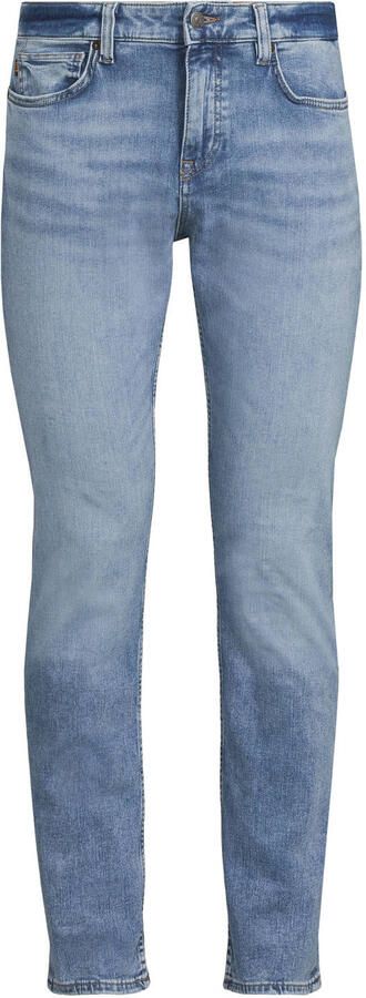 Boss Orange Straight fit jeans van katoenmix model 'DELAWARE'