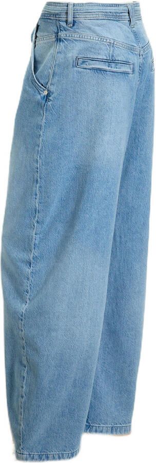 BOSS high waist wide leg jeans light blue denim - Foto 2