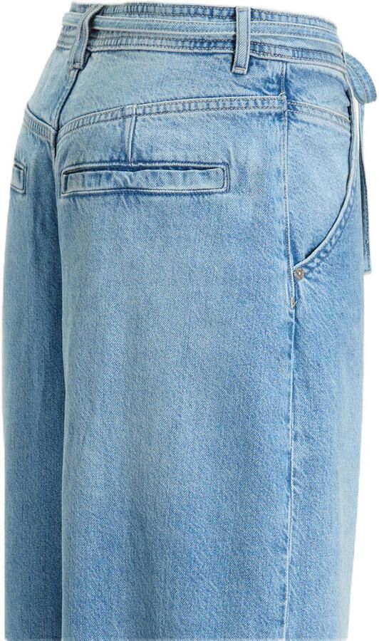 BOSS high waist wide leg jeans light blue denim