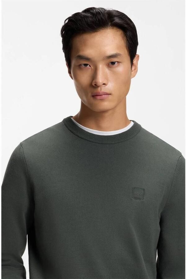 Boss Orange pullover in regular fit van mix van katoen en kasjmier model 'Kanovano_S'