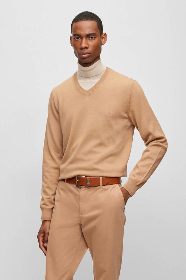 Boss Leren riem Connio zilverkleurige sluiting & logo-tekst op de lus - Foto 4