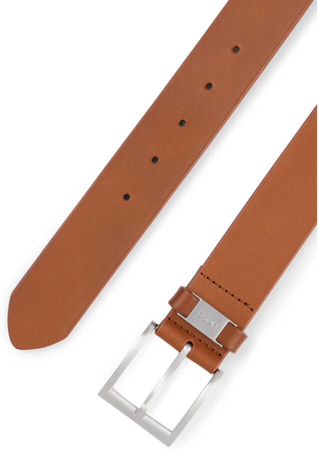 Boss Leren riem Connio zilverkleurige sluiting & logo-tekst op de lus - Foto 3