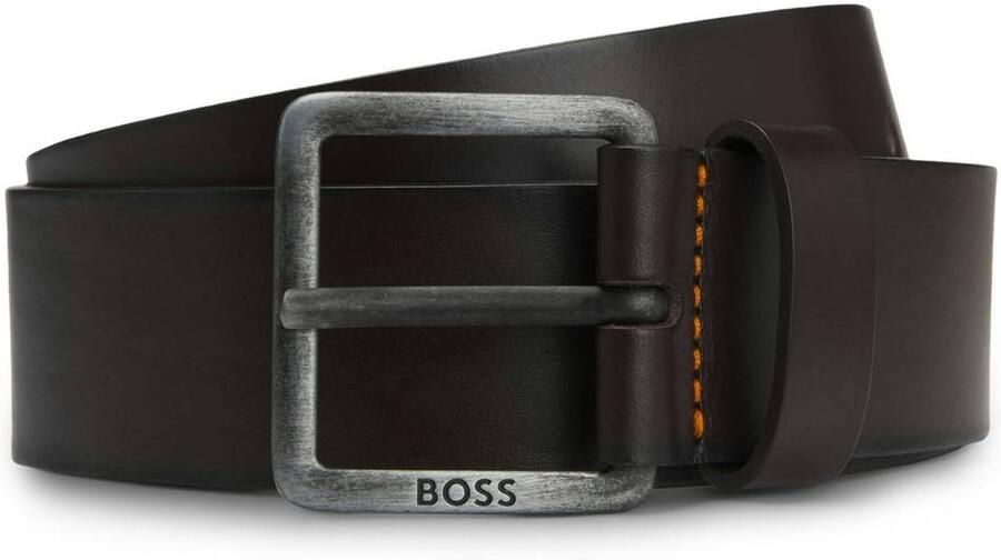 Boss Leren riem Jeeko_Sz40 met matte gesp