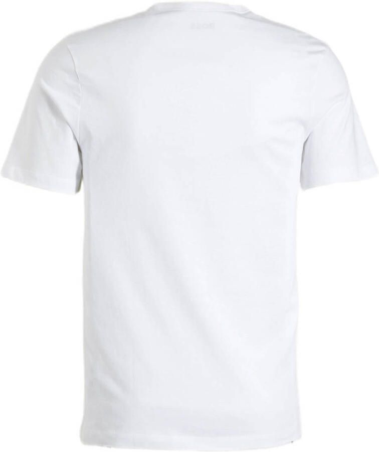 Boss Katoenen T-shirts 3-pack Regular Fit V-hals Logo Borduursel White Heren - Foto 5