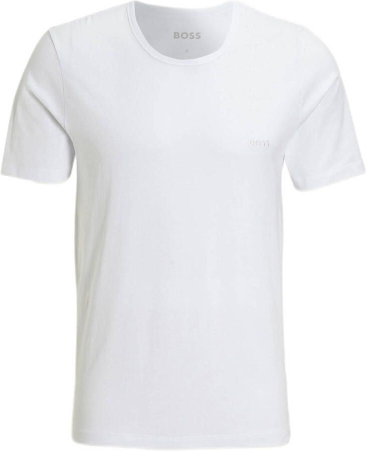 Boss regular fit T-shirt van puur katoen model 'CLASSIC' in set van 3