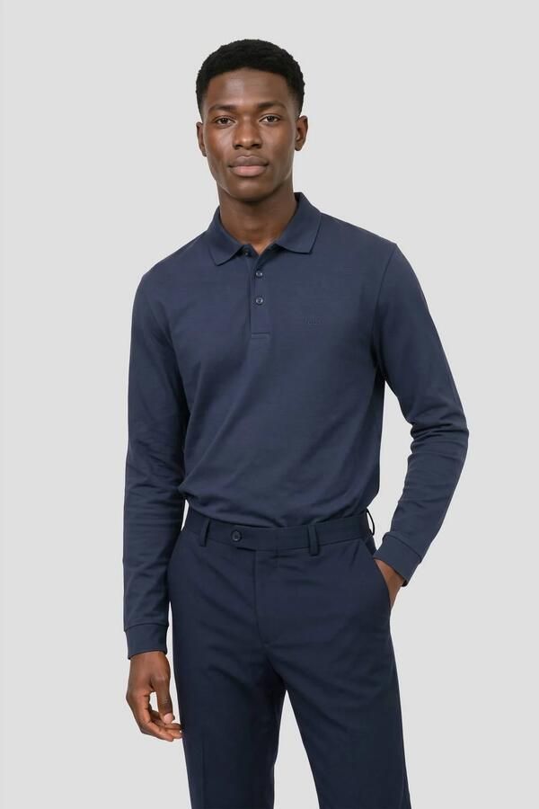 BOSS BLACK Heren Polo's & T-shirts Pado 30 Blauw - Foto 5