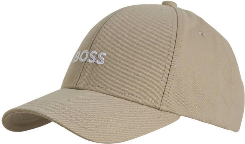 BOSS pet met logo Zed beige