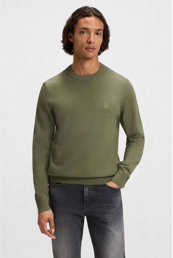 Boss Orange Regular fit gebreide pullover van een mix van katoen en kasjmier - Foto 5