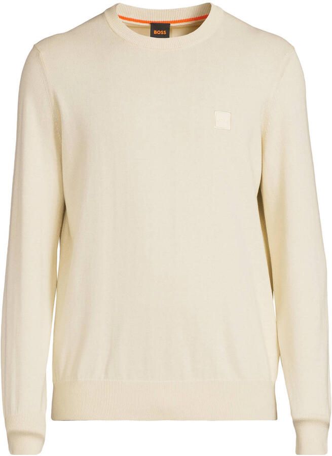 BOSS ORANGE Heren Truien & Vesten Kanavano_s Gebroken Wit - Foto 6