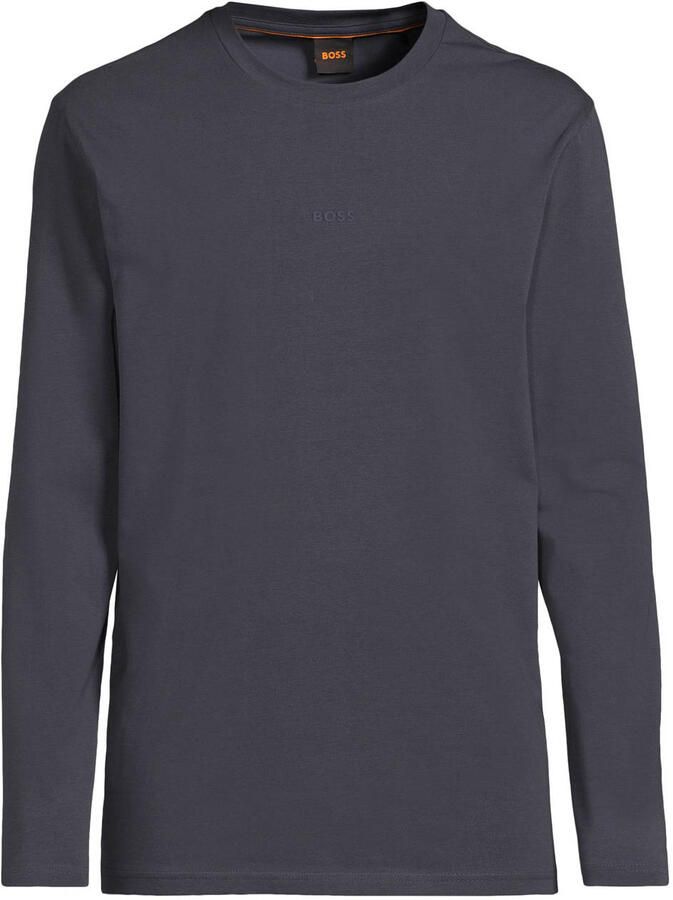BOSS regular fit longsleeve donkerblauw