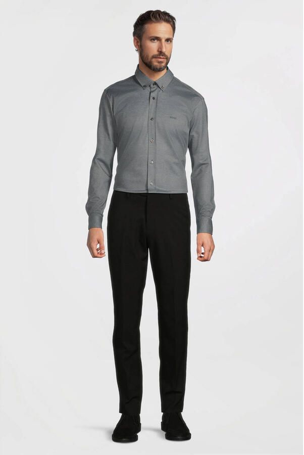 Boss Regular fit zakelijk overhemd van een katoenmix - Foto 3