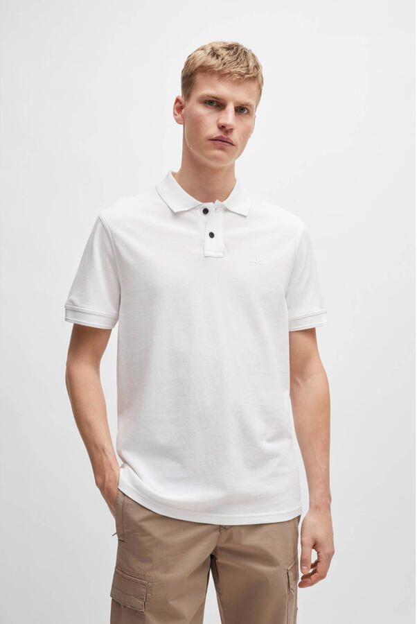 Boss Orange Slim fit poloshirt met korte knoopsluiting model 'Prime' - Foto 2