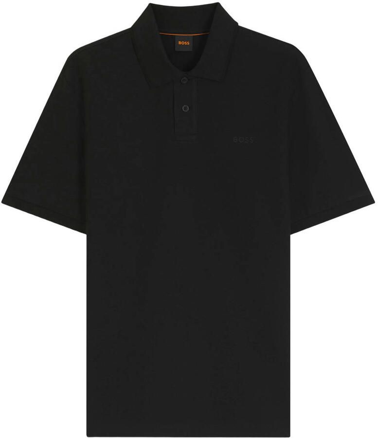 BOSS regular fit polo zwart