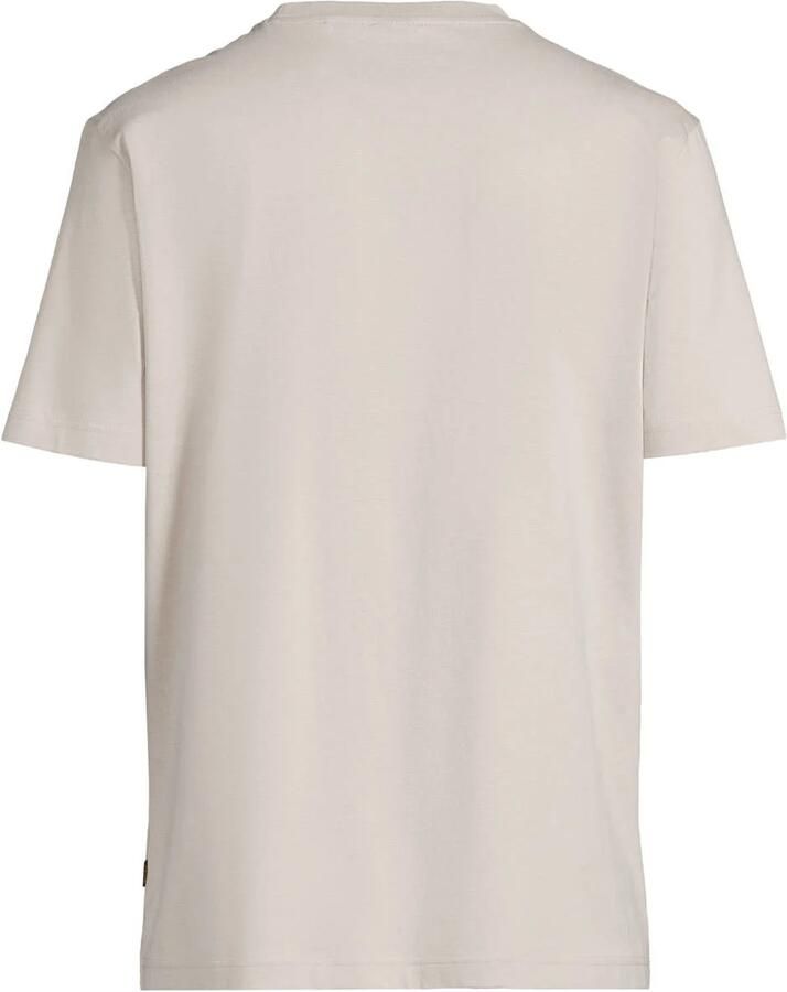 BOSS regular fit T-shirt met print grijs