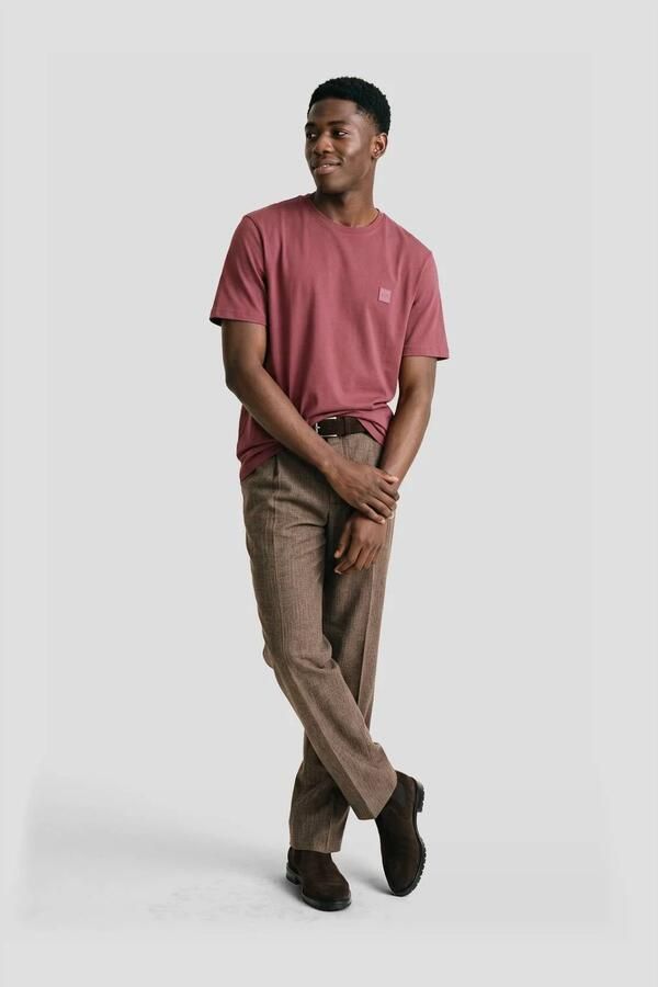 Boss Orange Regular fit T-shirt van puur katoen model 'TALES' - Foto 2