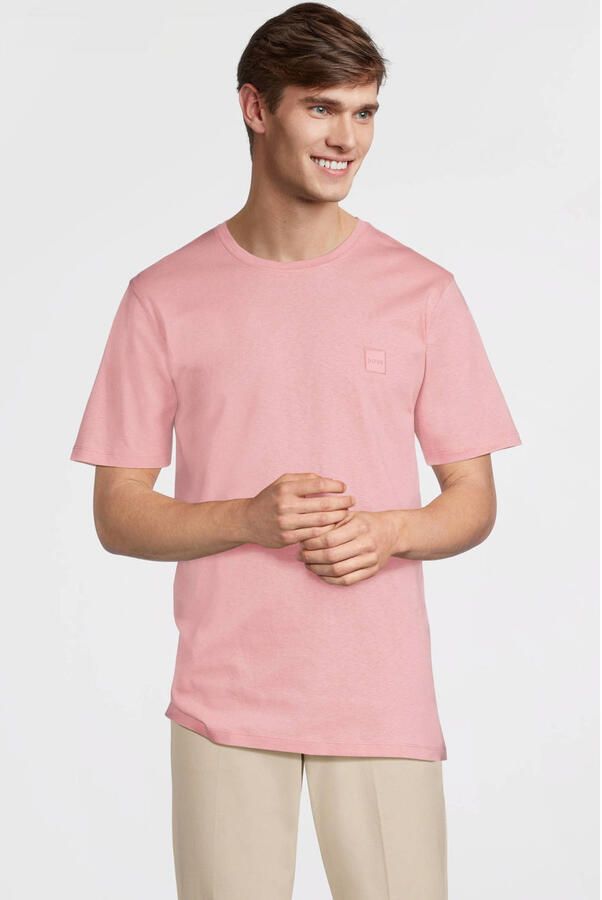 Boss Orange T-shirt Tales met boss-borduursel op de borst - Foto 4