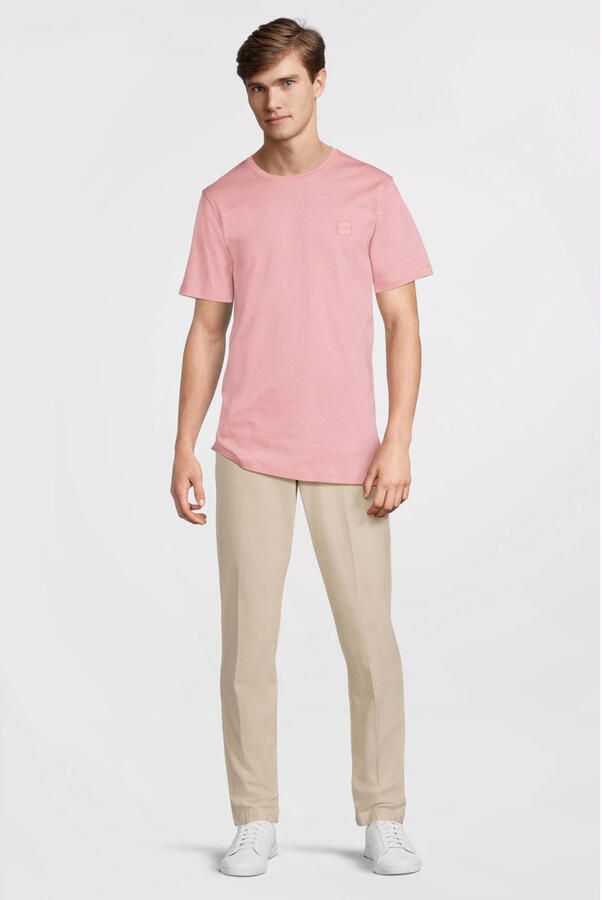 Boss Orange T-shirt Tales met boss-borduursel op de borst - Foto 3