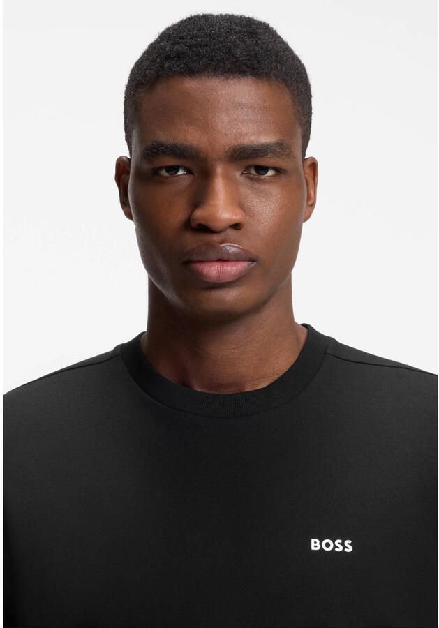 Hugo Boss Geribbelde crew-neck T-shirt in katoen Black Heren - Foto 2