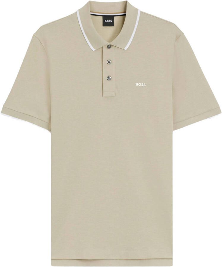 BOSS BLACK Heren Polo's & T-shirts Parlay 190 Beige - Foto 5