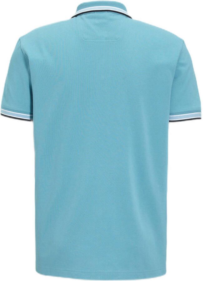 Boss Polo Shirt Korte Mouw Paddy Piqué Polo Shirt Open Blue