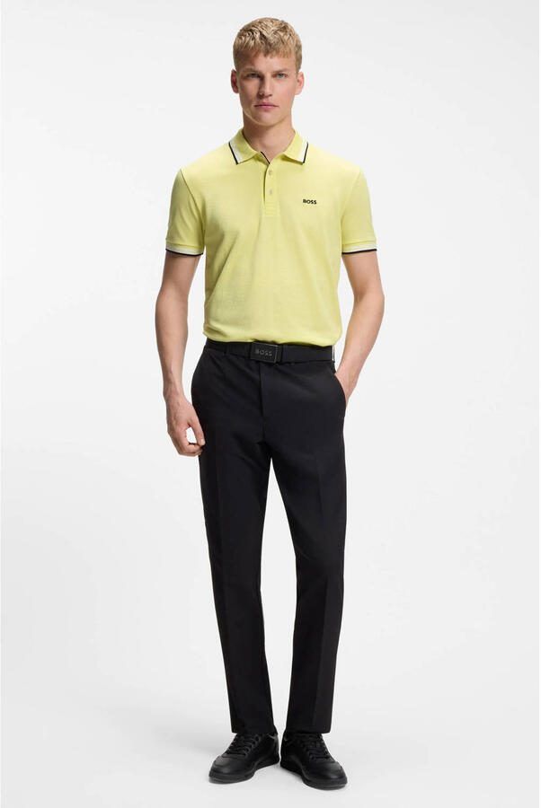 BOSS regular polo geel - Foto 3