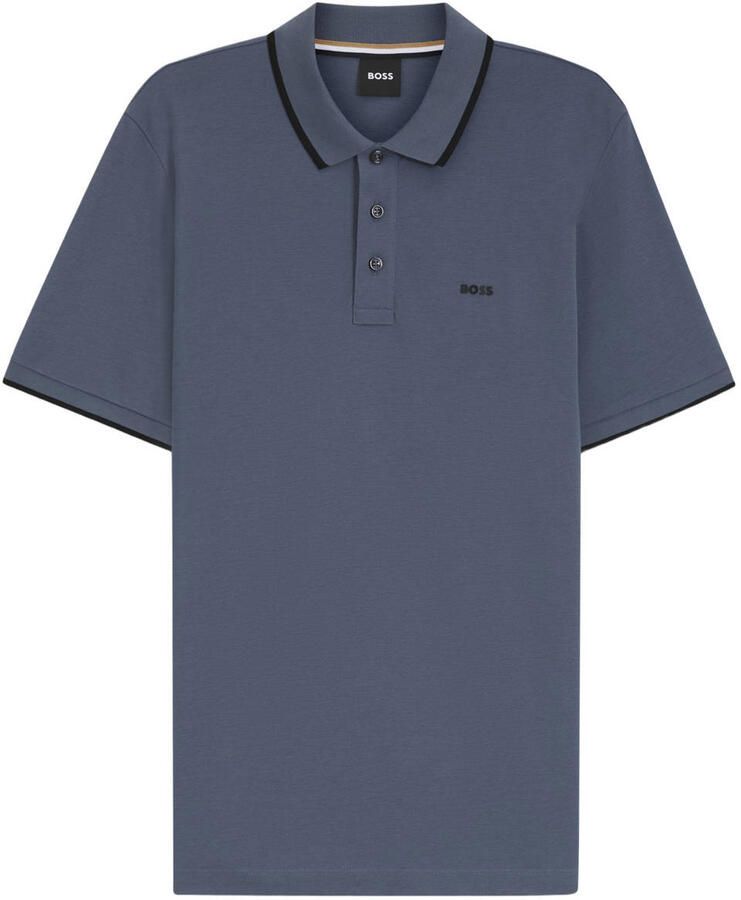 BOSS BLACK Heren Polo's & T-shirts Parlay 190 Blauw - Foto 5