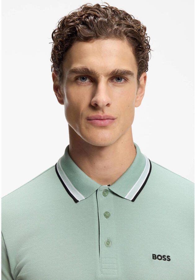 BOSS regular polo lichtgroen - Foto 2