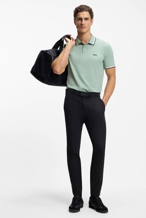 BOSS regular polo lichtgroen - Foto 3
