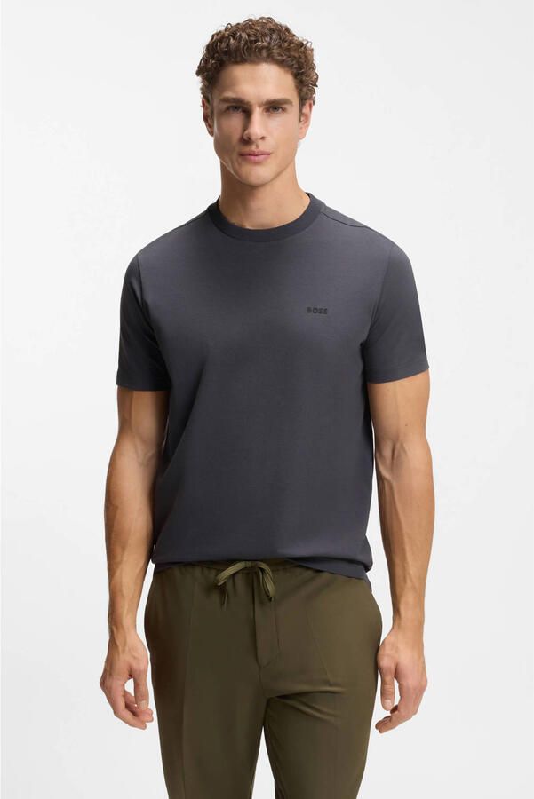 BOSS Green Regular fit T-shirt van katoenmix model 'TEE'