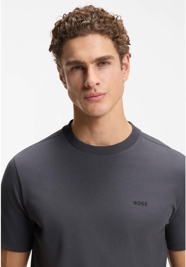BOSS Green Regular fit T-shirt van katoenmix model 'TEE' - Foto 2