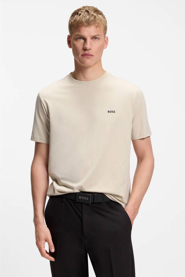 BOSS Green regular fit T-shirt van katoenmix