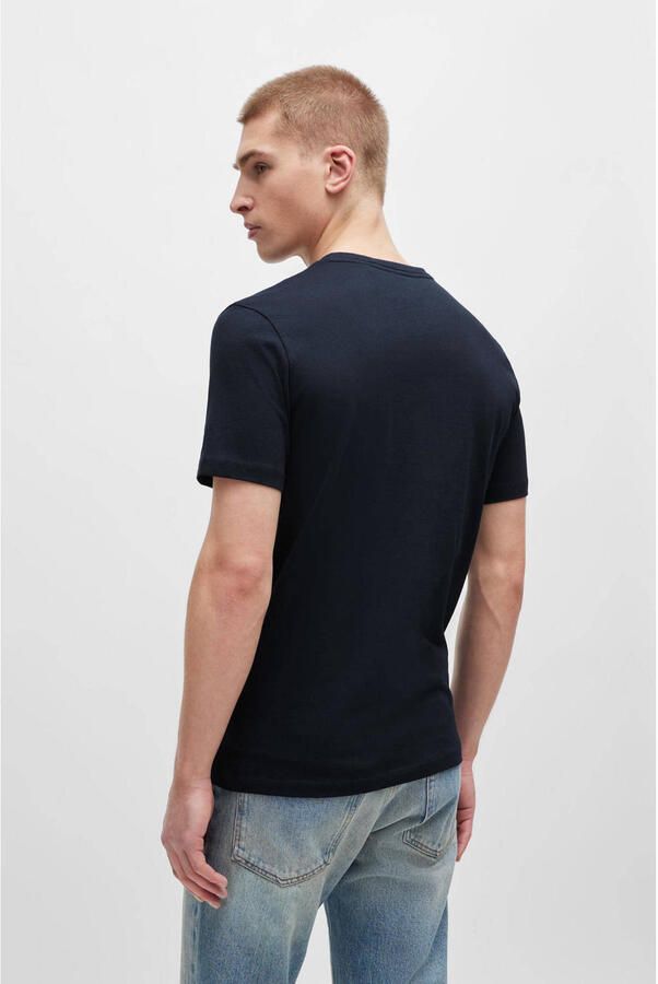 Boss Orange T-shirt Tales met boss-borduursel op de borst - Foto 6